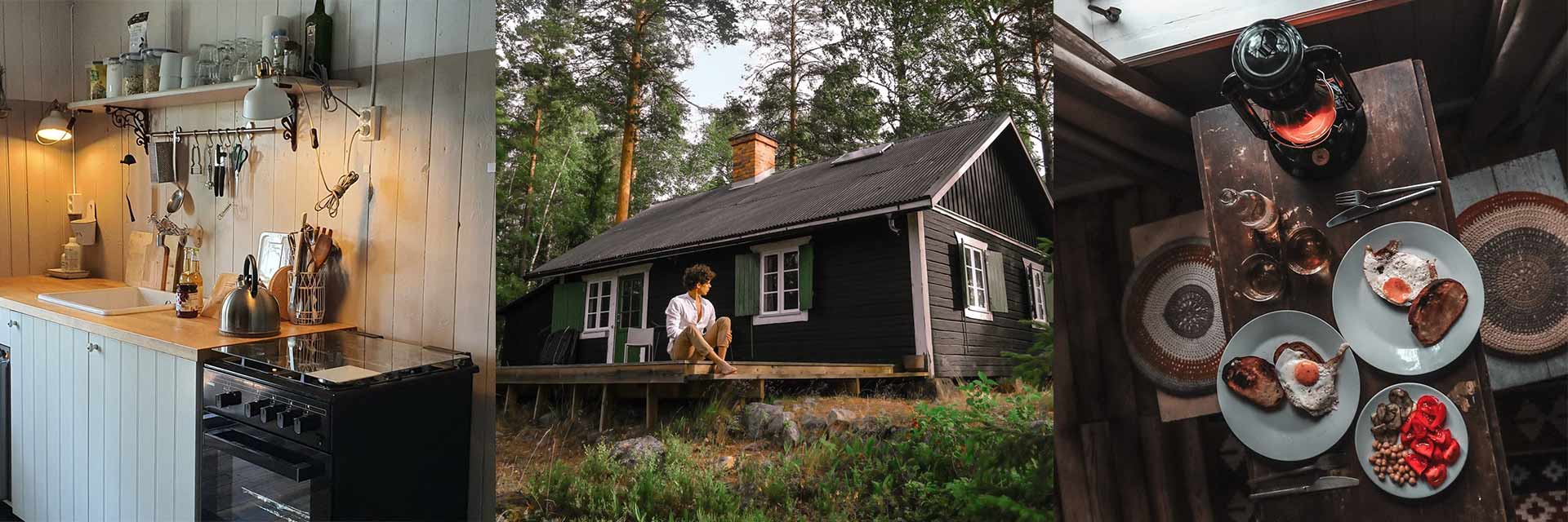 Herobild för off grid hus