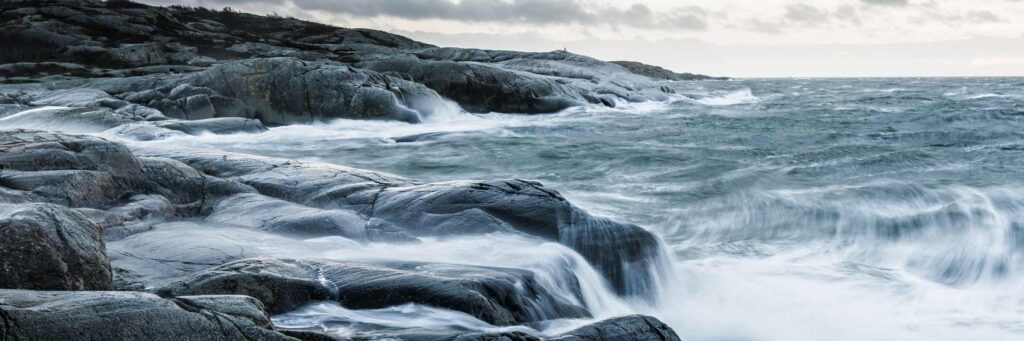 Blå energi en bild på havet